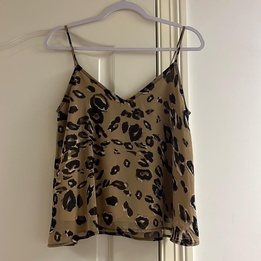 Lizard Thicket Boutique Brown Cheeta Print Tank